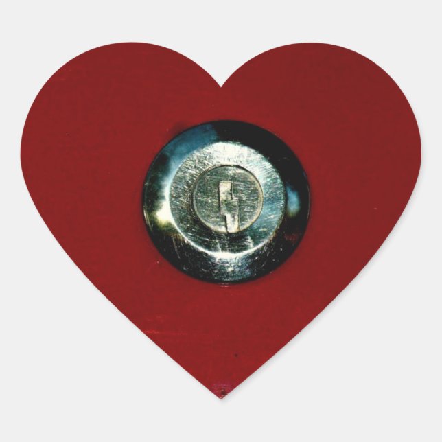 Who Has The Key ? Heart Sticker (Front)