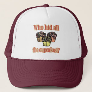 Who Hid the Cupcakes (camo) Trucker Hat
