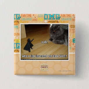 Who invented the dark side? 15 cm square badge