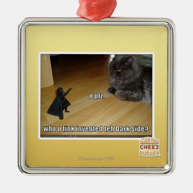 Who invented the dark side? metal tree decoration (Front)