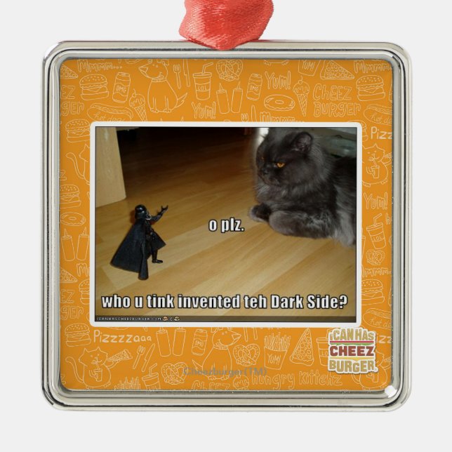 Who invented the dark side? metal tree decoration (Front)