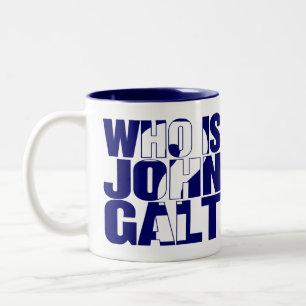 Who is John Galt? 15oz mug blue