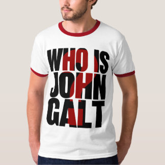 Who is John Galt? with red question mark T-Shirt