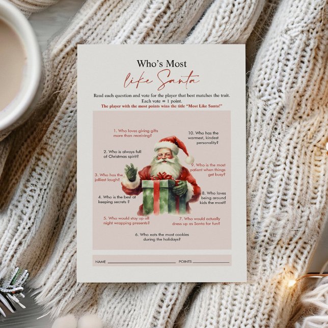 Who is most like Santa game (Creator Uploaded)