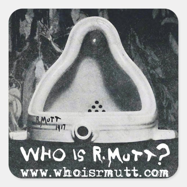 Who is R. Mutt "Fontaine" Sticker (Front)