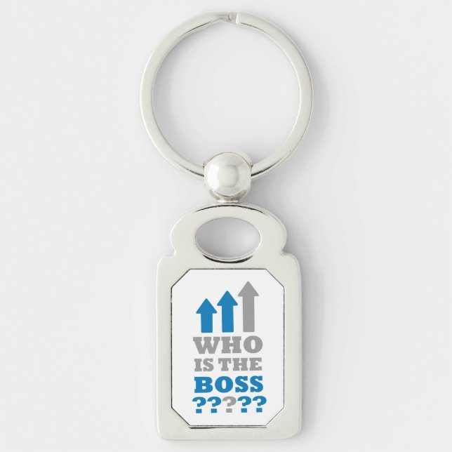 Who is the boss ? key ring (Front)