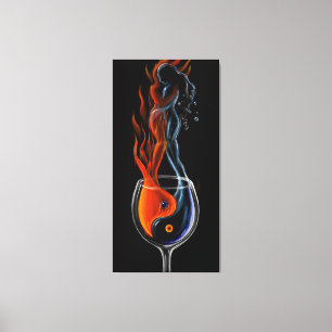 Who is the fire who is the icea canvas print