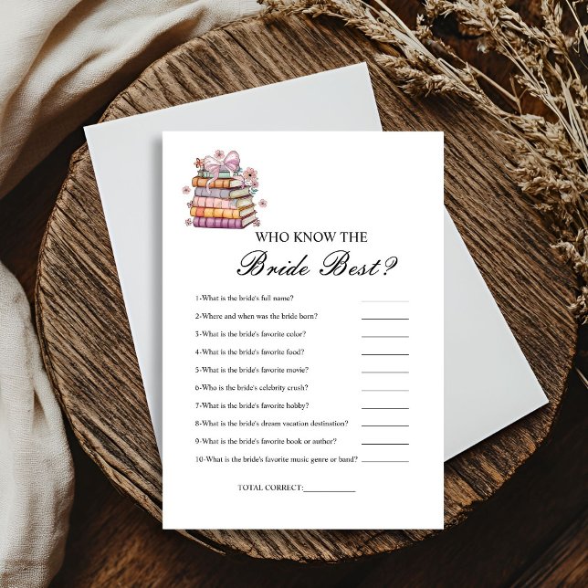 Who know the bride the best bridal shower game Car Invitation (Creator Uploaded)