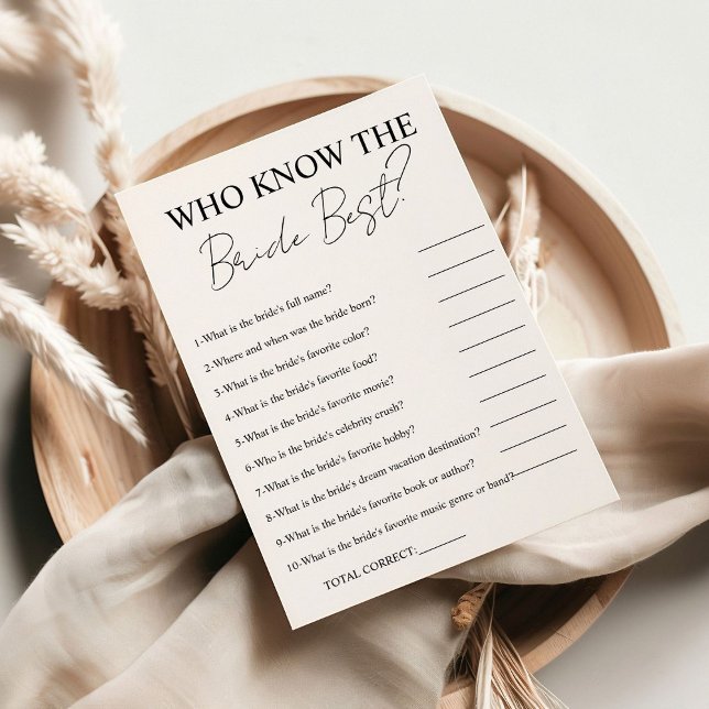 Who know the bride the best bridal shower game Car Invitation (Creator Uploaded)