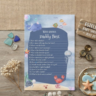 Who Knows Daddy Best Sea You Soon Baby Shower