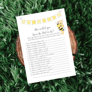 Who Knows Daddy-To-Be Game Boy Teddy Bear Card