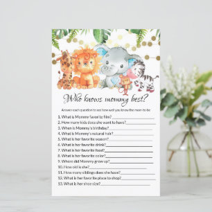 Who knows mommy best Baby Shower Games