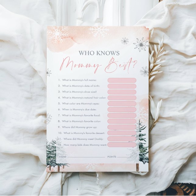 Who Knows Mummy Best Baby Shower Game (Creator Uploaded)