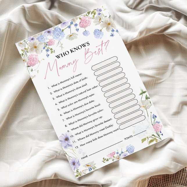 Who Knows Mummy Best | Baby Shower Game (Creator Uploaded)