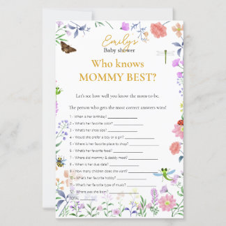 Who Knows Mummy Best? Baby Shower Game