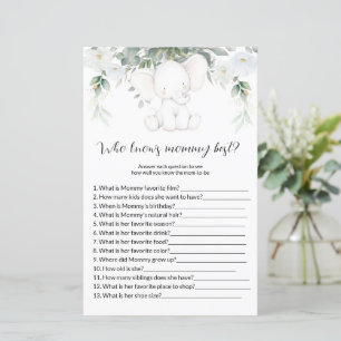 Who knows mummy best Baby Shower Games