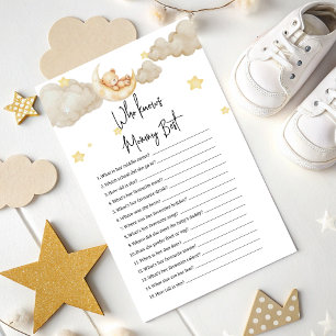 Who Knows Mummy Best Game Over the Moon Baby showe