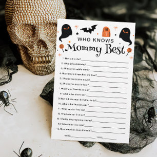 Who Knows Mummy Best Halloween Baby Shower Game