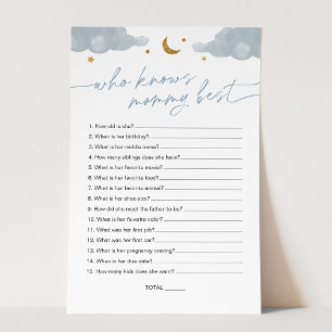 Who Knows Mummy Best Twinkle Star Baby Shower