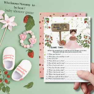 Who Knows Mummy-to-Be Best? Berry Sweet Game Invitation