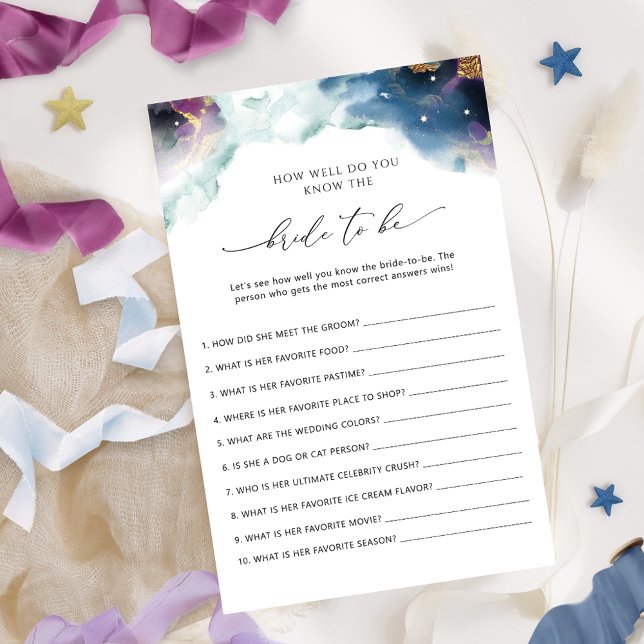 Who Knows the Bride Best Celestial Bridal Game (Creator Uploaded)