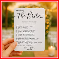 Who Knows The Bride Best Elegant Wedding Game