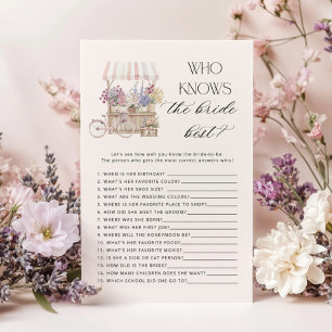 Who knows the bride best Off the Market game