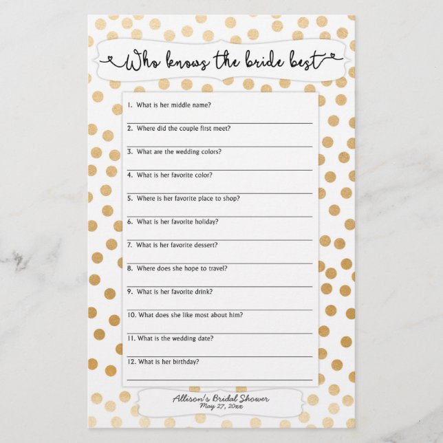 Who knows the bride he said she said gold dot 3983 (Front)