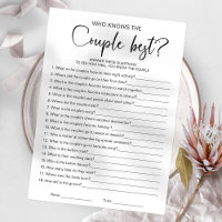 Who Knows The Couple Best Bridal Shower Game