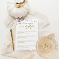 Who Knows the Daddy Best Fall Baby Shower Game