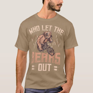 Who Let The Bears Out Funny Short Trader Stock Mar T-Shirt