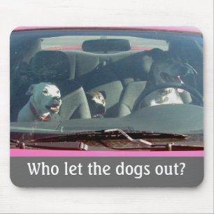 Who let the dogs out? Mousepad