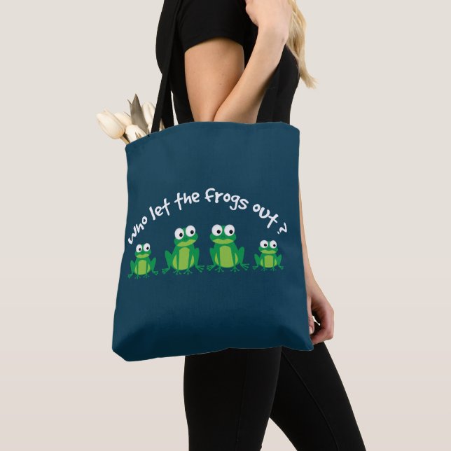Who Let The Frogs Out | Funny Animal Lover's Bag (Close Up)