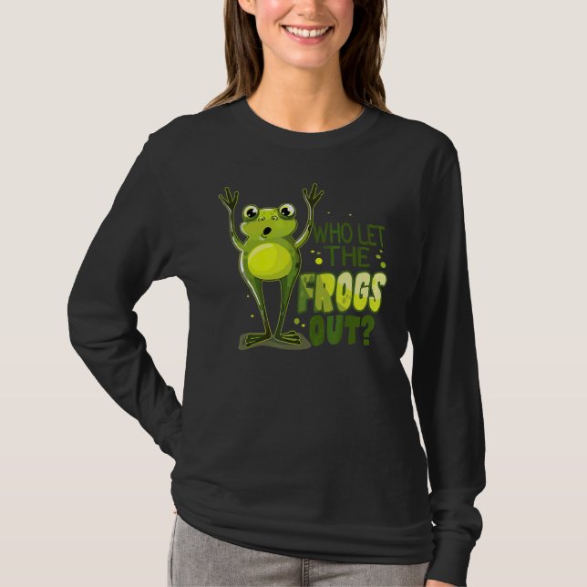Who Let The Frogs Out  Passover T-Shirt (Front)