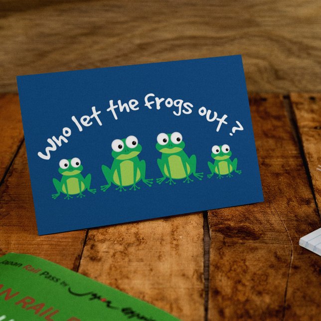 Who Let The Frogs Out? Postcard (Creator Uploaded)
