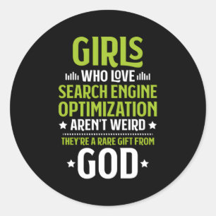 Who Love Search Engine Optimization Seo Classic Round Sticker