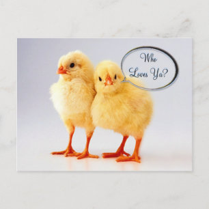 Who Loves Ya? Customisable Postcard