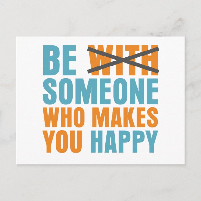 Who Makes You Happy Postcard (Front)