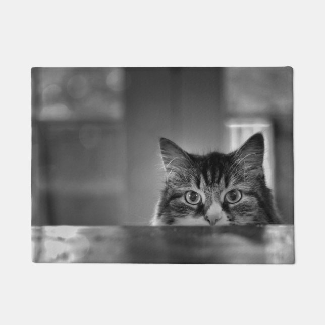 Who Meows There Door Mat (Front)