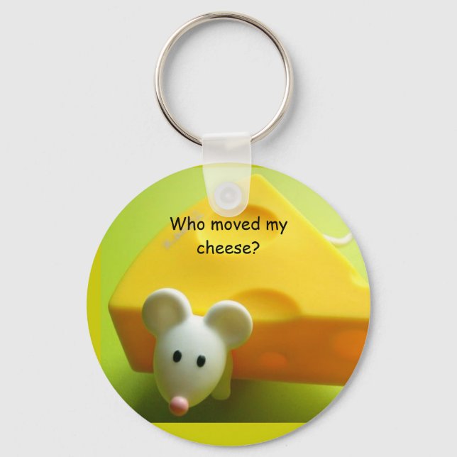 Who moved my cheese? key ring (Front)