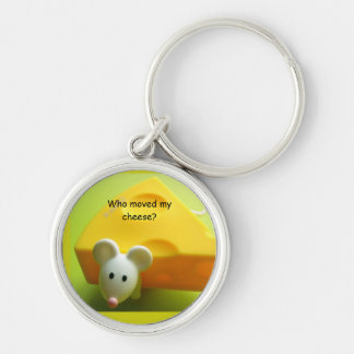 Who moved my cheese? Premium Round Key Ring