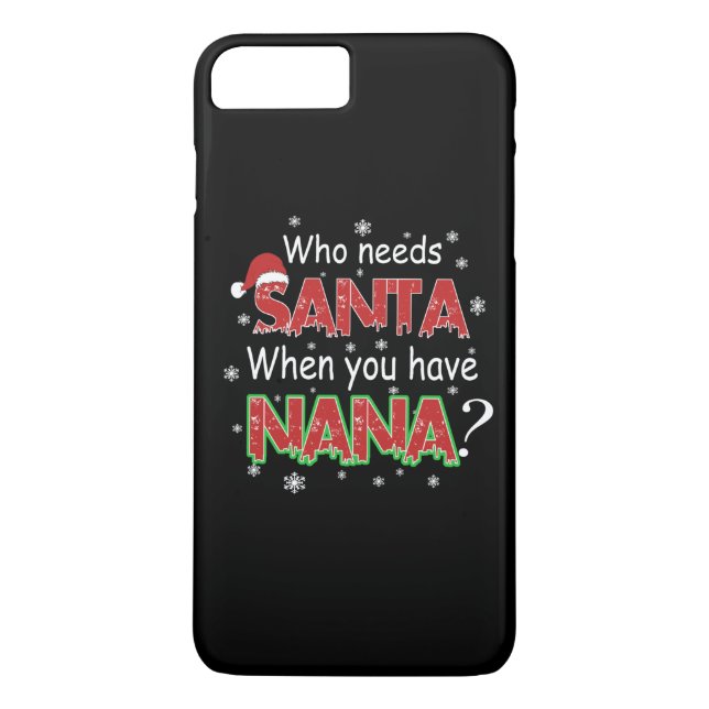 Who Needs Santa Case-Mate iPhone Case (Back)