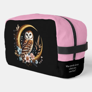 Who Needs Sleep Owl Design Dopp Kit