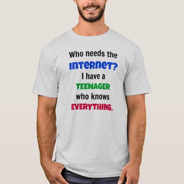 Who Needs the Internet T-Shirt (Front)