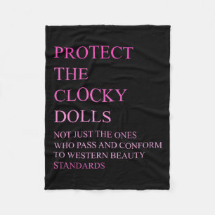 Who P And Conform To Western Beauty Standards  Fleece Blanket