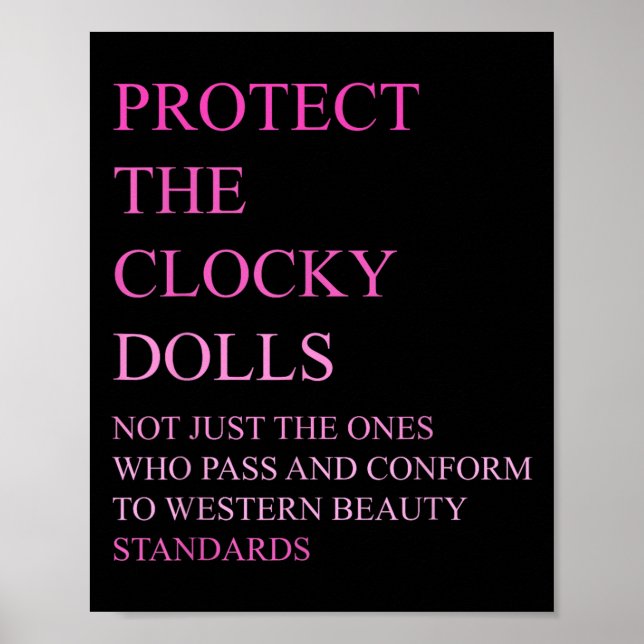 Who P And Conform To Western Beauty Standards  Poster (Front)