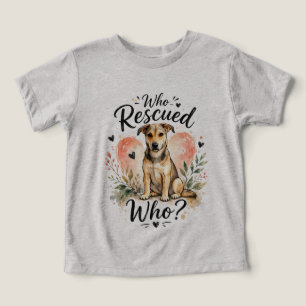Who Rescued Who? Rescue Dog Watercolor Design Ad
