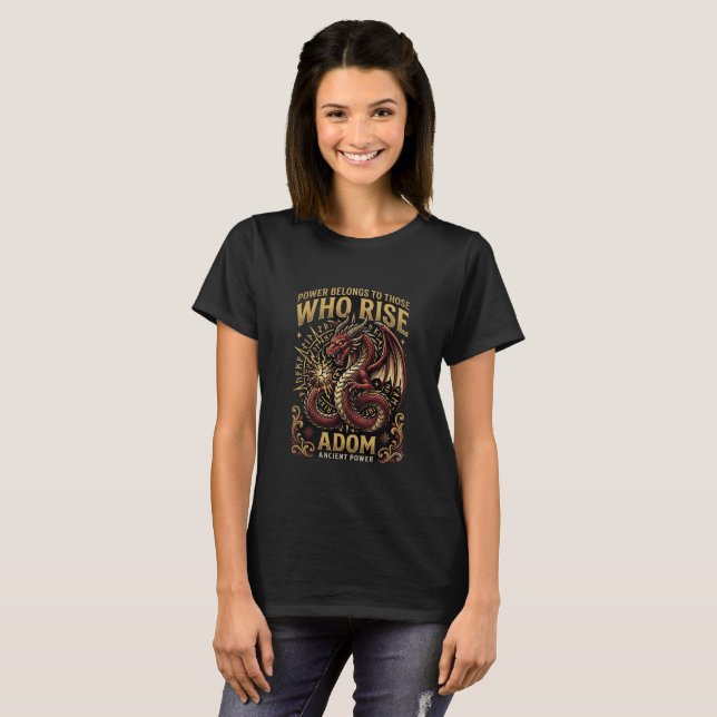 Who Rise ADOM Dragon T-Shirt (Front Full)