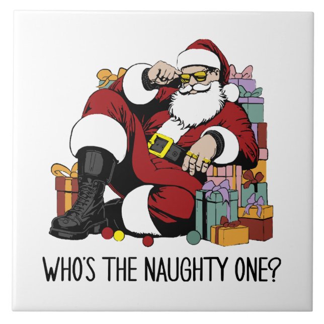 Who s the Naughty one Tile (Front)