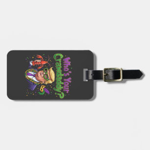 Who’s Your Crawdaddy? Funny Trump Mardi Gras  Luggage Tag